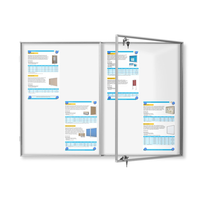 GMD-M 100x70cm Magnetyczna Gablota dwudrzwiowa otwierana GMD-M 100x70cm Magnetyczna Gablota dwudrzwiowa otwierana