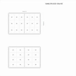 GCD-MB 150x100x3cm Mag. Biała  Gablota dwudrzwiowa otwierana