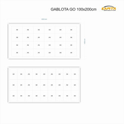 GO-M 200x100cm Magnetyczna Gablota ogłoszeniowa jednodrzwiowa