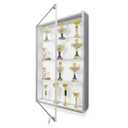GPB SWG 100x150x25cm 3 półki Gab. na puchary. Drzwi otwierane na bok