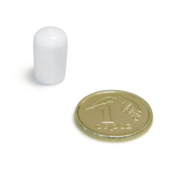 Magnes neodymowy SLIM biały średnica 7mm wysokość 11mm/10szt.