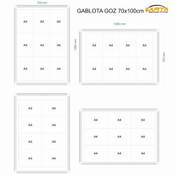 GOZ 70x100cm  Gablota Zewnętrzna