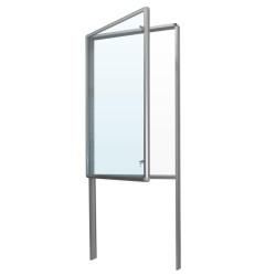 GOZ-WL 100x100x200+50cm gablota stojąca Drzwi otwierane na bok