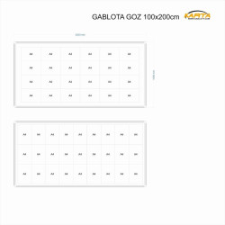 GOZ 200x100 cm Gablota Zewnętrzna