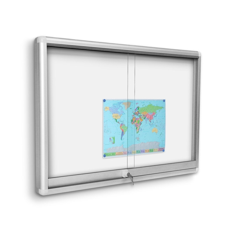 GALh 120x80cm Magnetyczna Gablota ogłoszeniowa drzwi przsuwane, szkło hartowane GALh 120x80cm Magnetyczna Gablota ogłoszeniowa drzwi przsuwane, szkło hartowane