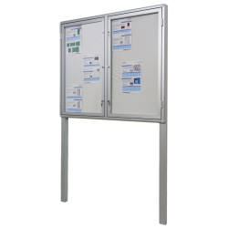VCD-WL 150x103x3cm h200cm (18xA4) Gablota zewnętrzna dwudrzwiowa wolnostojąca do wkopania i zabetonowania w ziemi