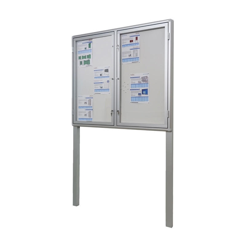 Gablota zewnętrzna wolnostojąc dwudrzwiowa VCD-WL 120x103cm h200+50cm