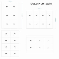 GMR-K 60x90cm Korek Gablota jednodrzwiowa otwierana