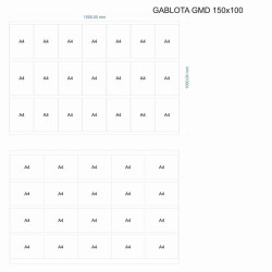 GMD-K 150x100cm Korek Gablota dwudrzwiowa otwierana