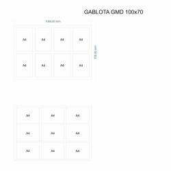 GMD-K 100x70cm Korek Gablota dwudrzwiowa otwierana