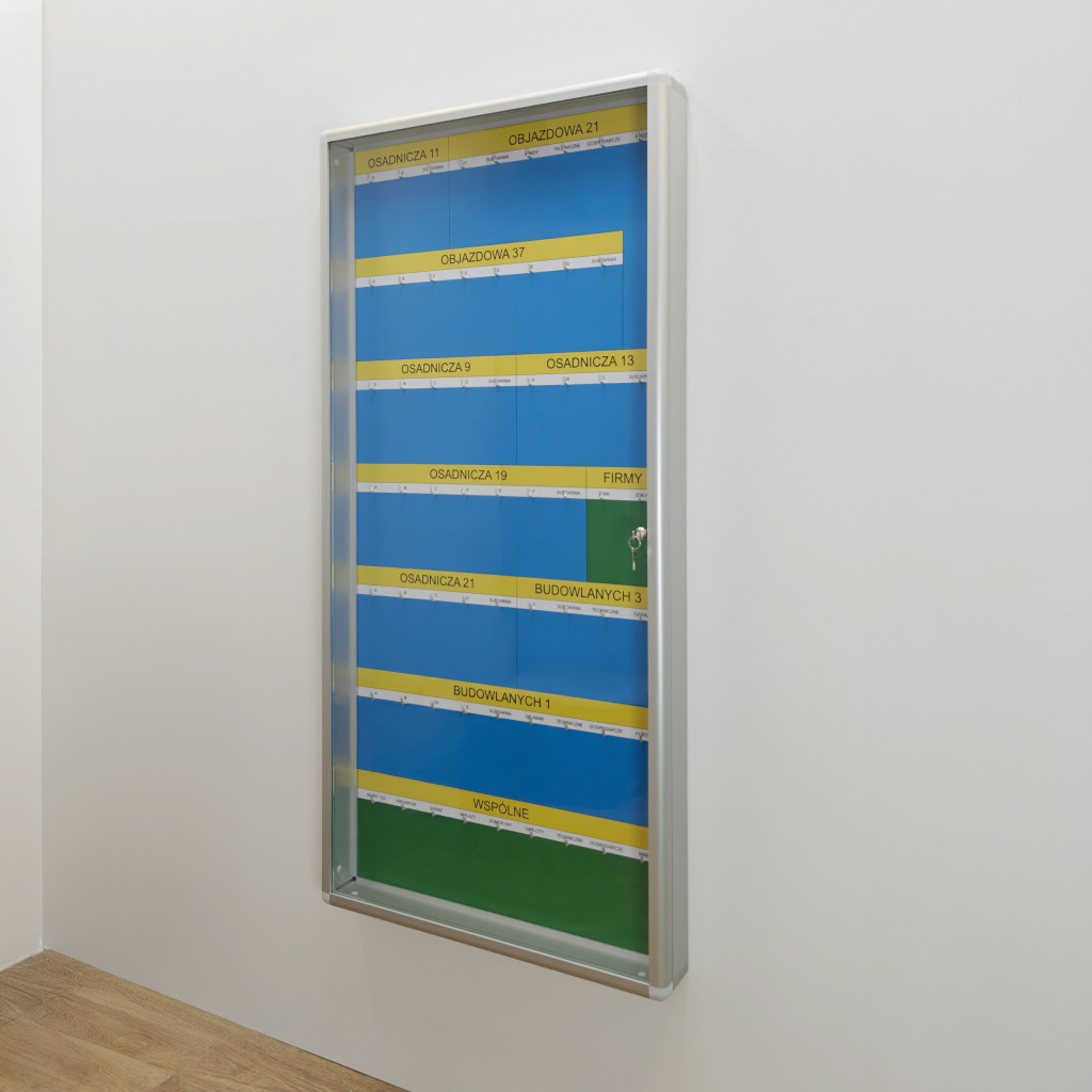 Gablota na klucze z personalizowanym nadrukiem klienta.