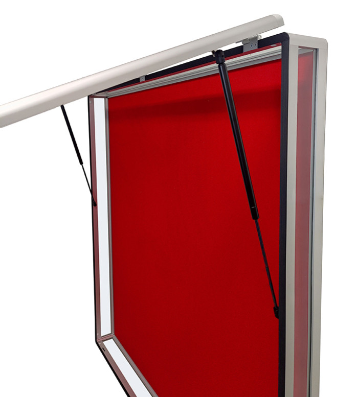 Gablota na sztandar GSZ-SI 160x160x16cm z filcem w  kolorze mak_v2