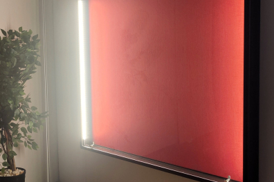 Gablota na sztandar oprawa - czarny mat